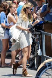 Annalynne Mccord Cycling Home From Lunch In Venice August