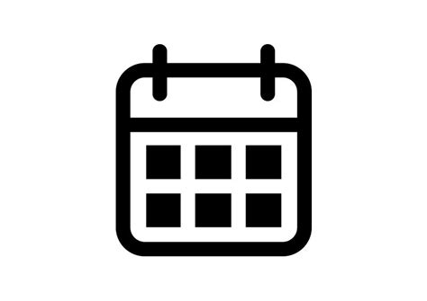 Calendar Outline Free Vector Icon - SuperAwesomeVectors