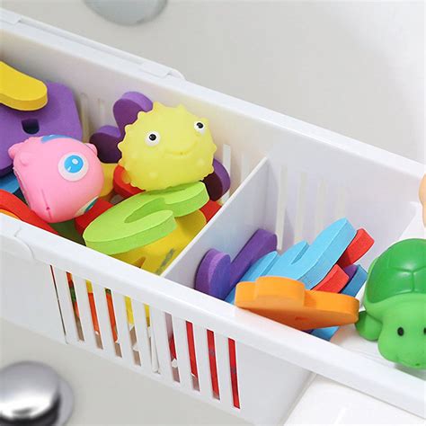 Honana Bx 592 Adjustable Kids Bath Tub Shower Toy Organizer Basket