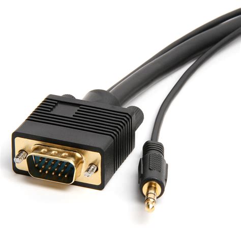 If your monitor accepts two or more cables types (e.g. SVGA HD15 M/M Monitor Cable w/3.5mm Stereo Cable - 10feet