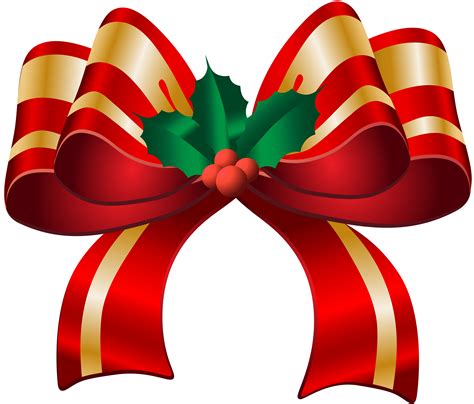 Christmas Red Bow Transparent Png Clip Art Image Clip Art Library