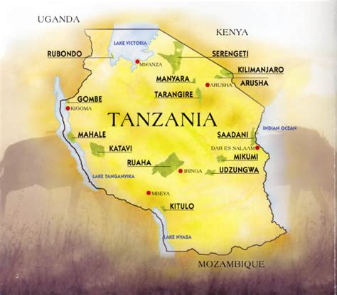 Tanzânia Mapas Geográficos Da Tanzânia Enciclopédia Global™