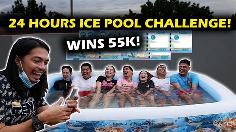 24 Hours Ice Pool Challenge Wins 55k May Nilagnat Youtube