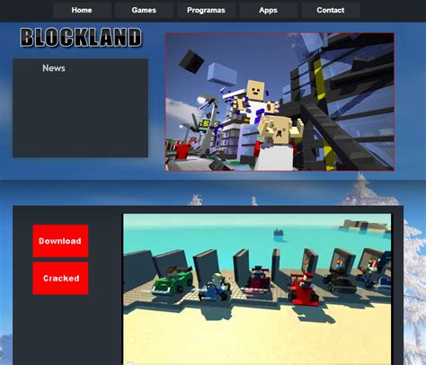 Their Blockland Section Shown With A Video And Two Links