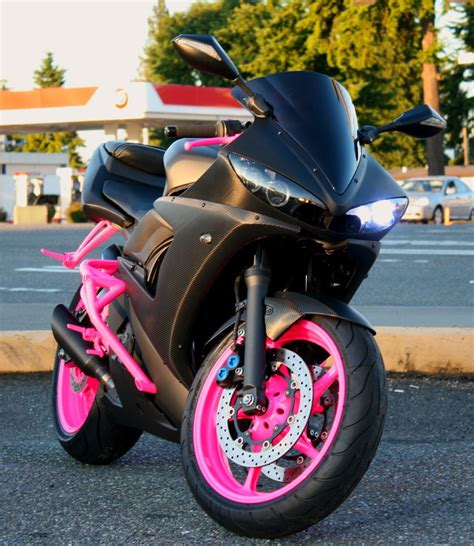 Pink Motorcycle Sports Bikes Motorcycles Yamaha R6