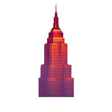 Empire State Building Cartoon · Creative Fabrica