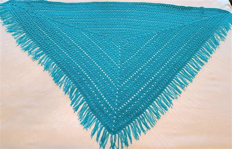 Lacy Center Triangle Shawl Crochet Pattern By Hey Sister Designs