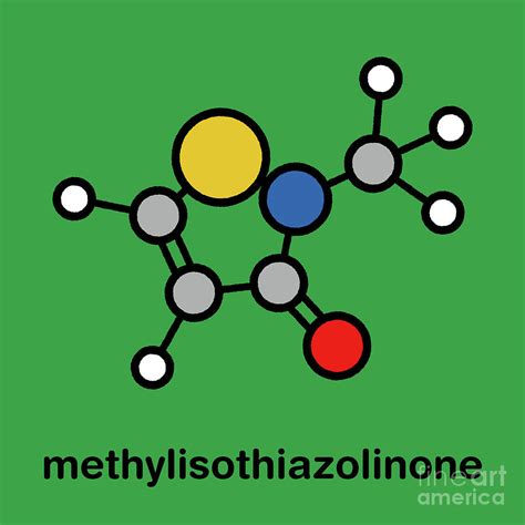 Methylisothiazolinone Preservative Molecule Photograph By Molekuul