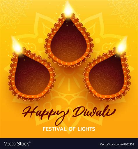 Beautiful Happy Diwali Card Background Royalty Free Vector