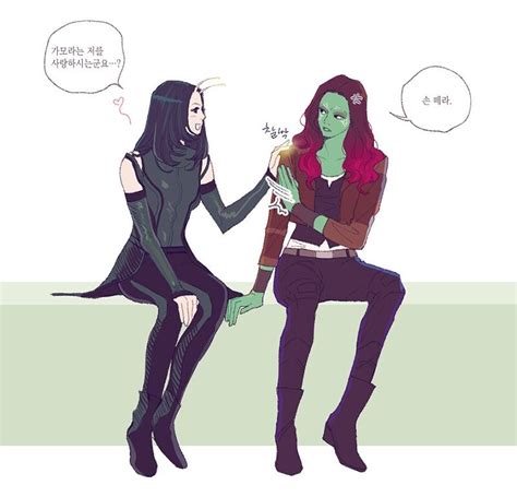 Mantis And Gamora Guardians Of The Galaxy By By22 Marvel Couples