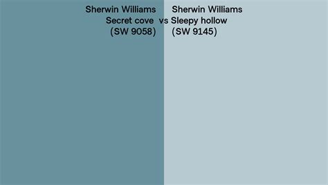 Sherwin Williams Secret Cove Vs Sleepy Hollow Side By Side Comparison