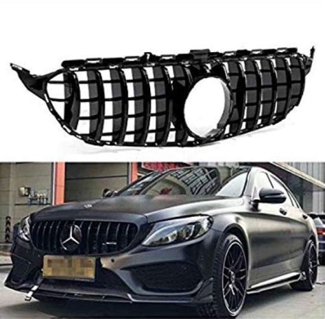 Promo Mercedes W205 Mercy C Class Grill Hidung Chrome Grille Diamond