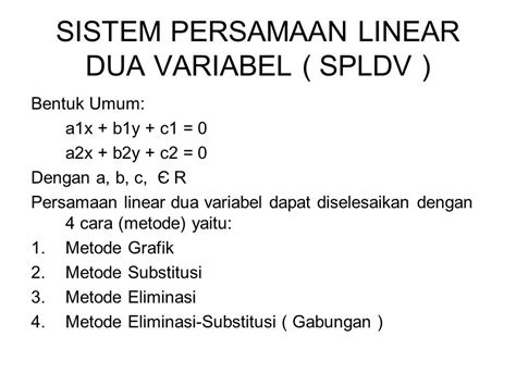 Contoh Soal Persamaan Linear 2 Variabel Dengan Matriks Bank Soal Cpns Pdf
