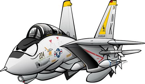 F 14 Tomcat Military Fighter Jet Aircraft Cartoon Jigsaw Puzzle By Jeff