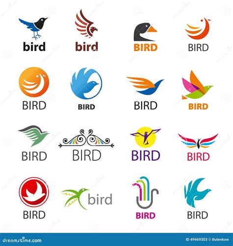 Set Of Vector Logos Birds Stock Vector Image 49469303