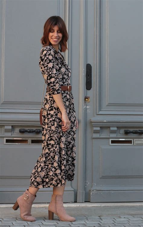 Robe Longue Fleurie Automne Morgane Pastel Blog Lifestyle Mode