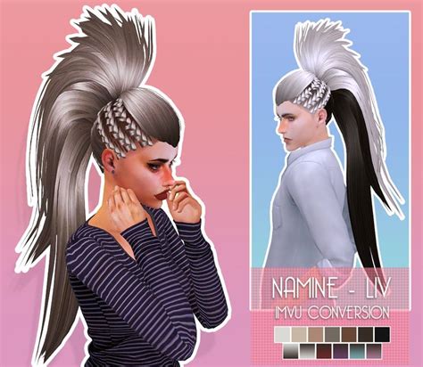 Sims 4 Cc Liv Fandm Hair Sfs In 2020 Sims 4 Sims Hair Sims