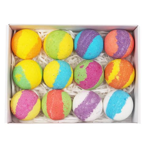 Handmade Fizzer Bath Bombs T Set12 Pack Of Bath Bombs With Essential Oiloemodm Fizzy