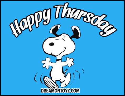 Happy Thursday With Snoopy Happy All Holidaysevents Pinterest