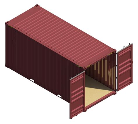 Autodesk Revit 2016 Shipping Container 20 Foot High Cube 3d Model