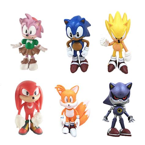 Buy Sonic The Hedgehog Game Cake Toppers Characters Set Of 6 Action