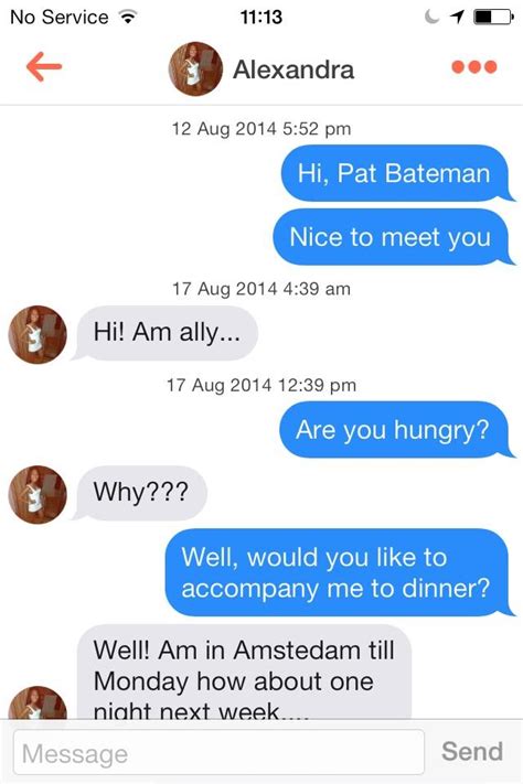 Patrick Bateman Trolls Girls On Tinder