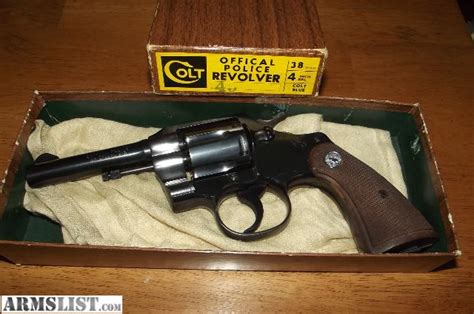 Armslist For Sale 1965 Colt Official Police Revolver 38
