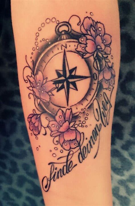 Pin By Tigereyes On Ink Compass Tattoo Design Feminine Compass