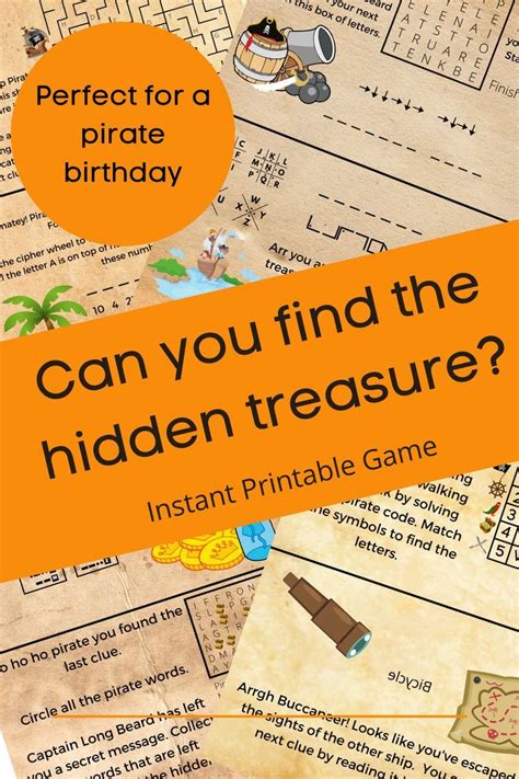Outdoor Pirate Treasure Hunt For Kids Pirate Scavenger Hunt Etsy