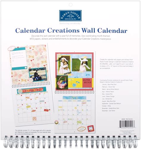 Wall Calendar Scrapbook Pages