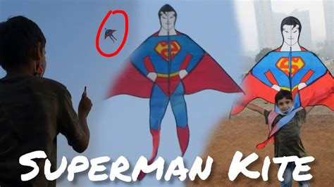 Superman Kite Flying In The Sky Amazing Experience🪁 🪁 🪁 Makar
