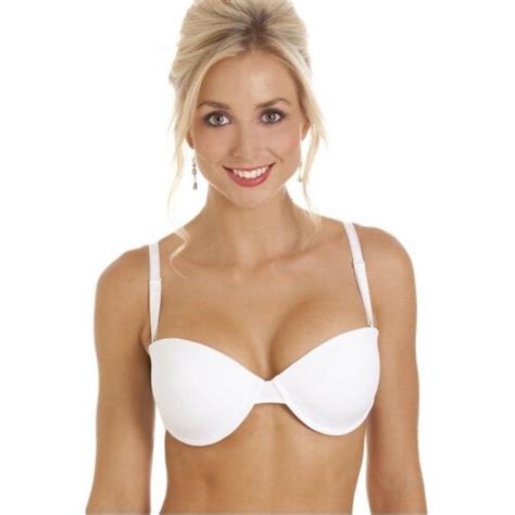 34 b white camille womens underwired bandeau multiway bra on onbuy
