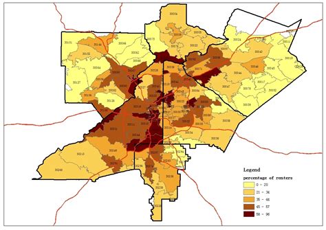 Map Based Atlanta Zip Code Study