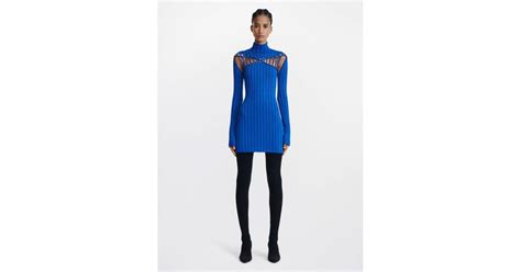 Dion Lee X Braid Light Reflective Mini Dress In Blue Lyst