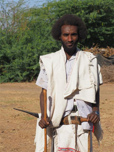 Afar Tribesman With The Distinctive Asdago Afro Hairstyle Flickr