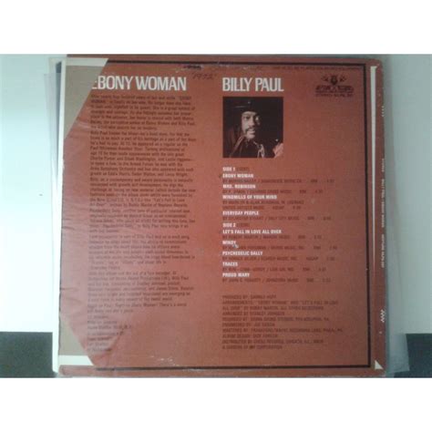 Ebony Woman By Billy Paul Lp With Soultower2013 Ref116649056