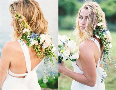 14 Stunning Ways To Wear Your Hair Down For Your Wedding Wedding Hair