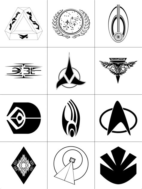 Star Trek Symbols Vector Graphics Star Trek Tattoo Star Trek Symbol