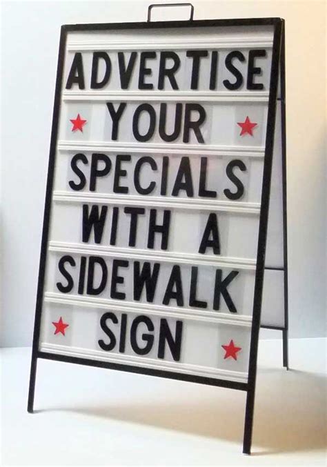 Sidewalk Signs A Frame Signs Metal A Frame With Message Board