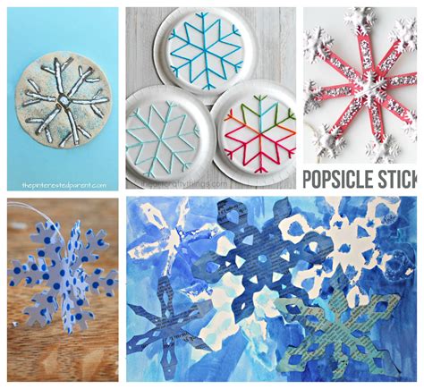25 Snowflake Arts And Crafts For Kids The Pinterested Parent