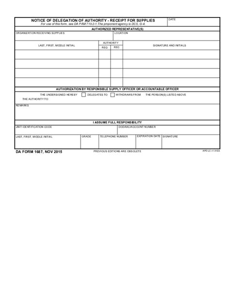 Da Form 1687 Fill Out And Sign Online Dochub