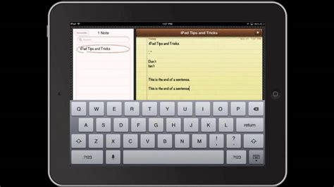 Ipad Tips And Tricks Typing Youtube