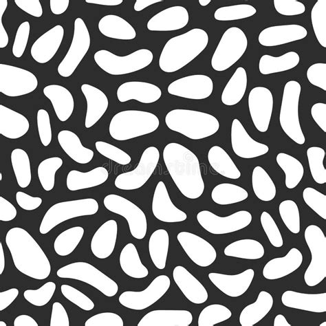 Simple Spotted Vector Texture Black Background With White Spots