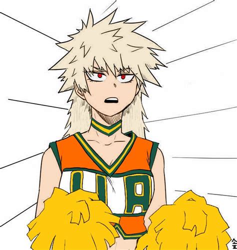 Genderbend Bakugo Katsuki As Cheerleader