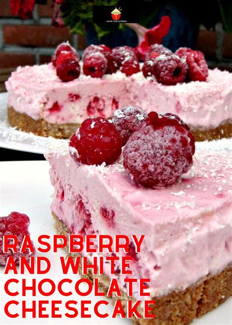 Raspberry And White Chocolate Cheesecake Lovefoodies