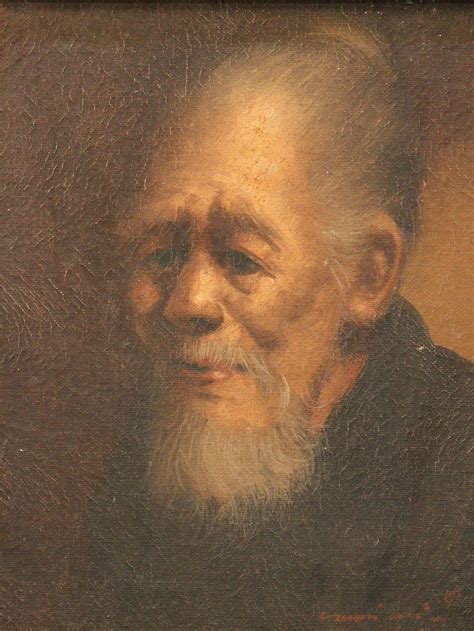 Lot Framed Signed Oil Painting Of An Asian Man