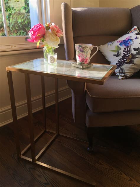 Nesting tables give your plenty of occasional table space, and an occasional table is easily stored when not needed. Create This Gold & Marble Side Table With This Easy Ikea Hack! — MELANIE LISSACK INTERIORS