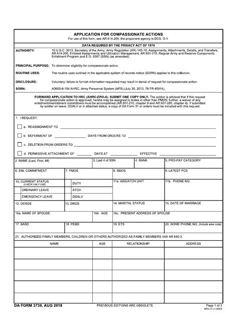 Da Form 3739 Fill Out Sign Online And Download Fillable Pdf