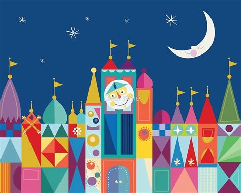 Its A Small World Castle With Moon And Stars Impressive Color