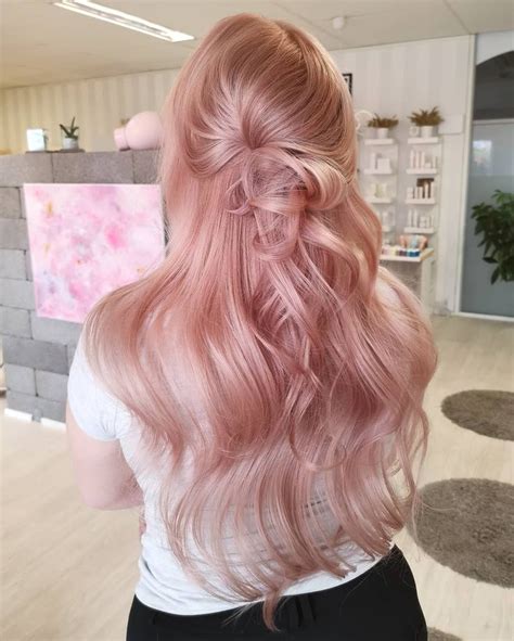 40 Rose Gold Hair Color Ideas Dark Light Shades Highlights